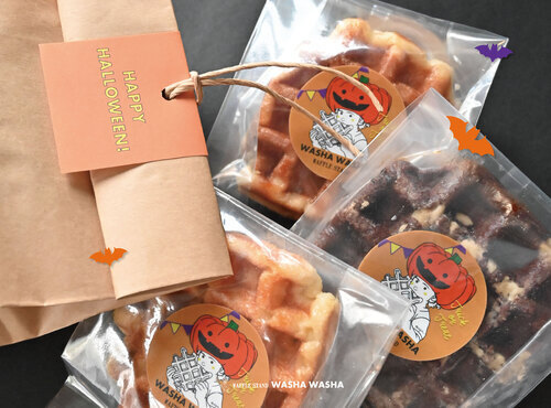 ハロウィンモジャくんワッフル