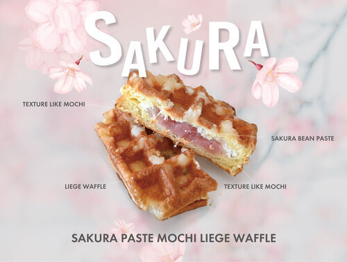 さくらあんもちリエージュワッフル