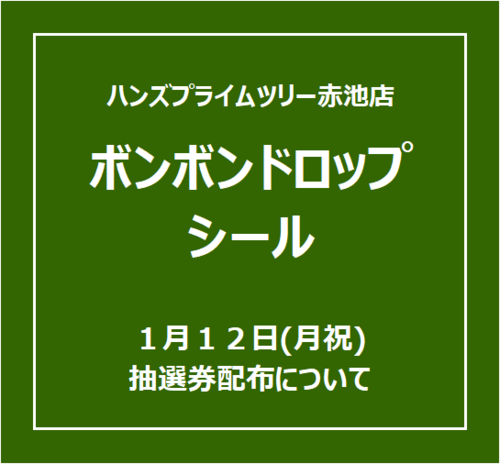 ボンボンドロップシール正方形タイトル