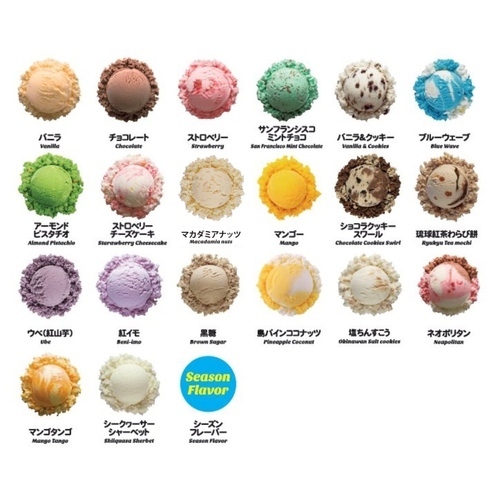 アイスメニュー